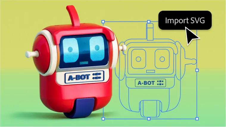 Minh họa chuyển đổi đối tượng 2D sang 3D