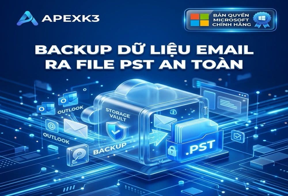 Backup Email Outlook Ra File PST Và Nhập Lại