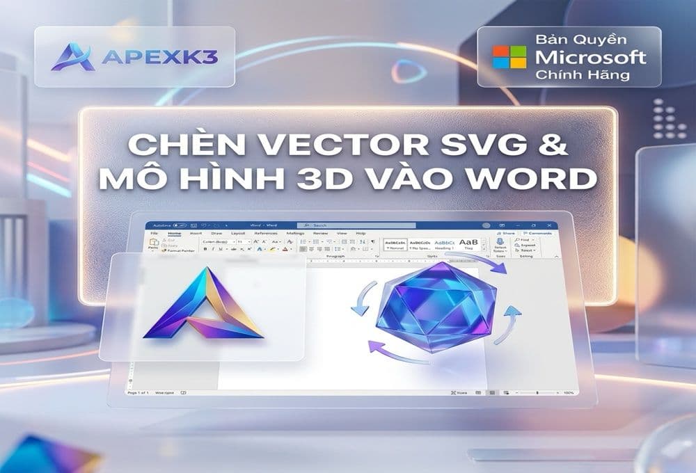 Chèn Ảnh SVG Và Mô Hình 3D Vào Word Không Vỡ Hình