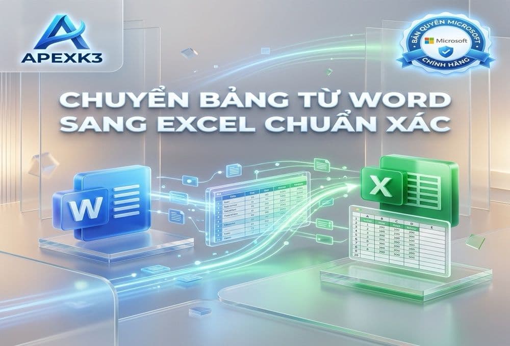 Chuyển Bảng Word Sang Excel Và Slide PowerPoint Sang Word