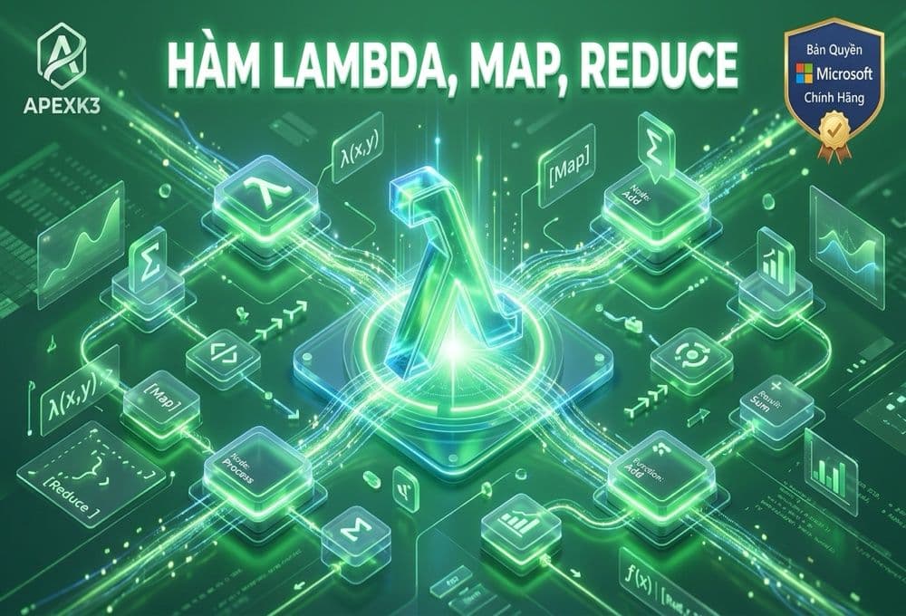 Hàm LAMBDA, MAP, REDUCE: Tự Tạo Hàm Riêng Trong Excel