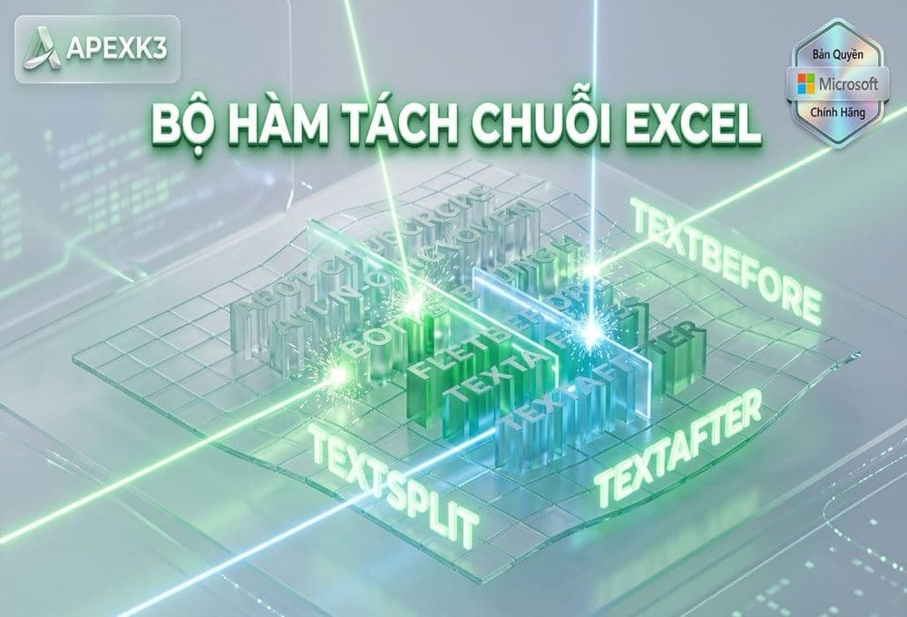 Hàm TEXTSPLIT, TEXTBEFORE, TEXTAFTER Và Cách Thay Thế
