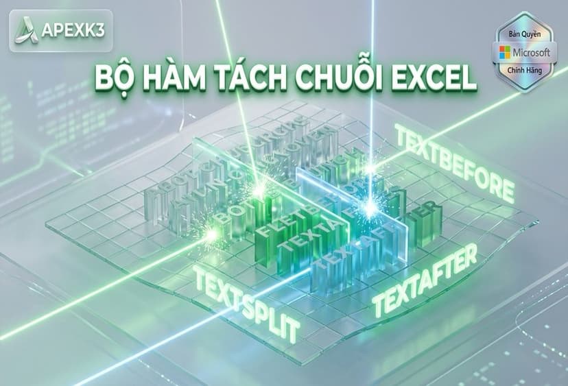 Hàm TEXTSPLIT, TEXTBEFORE, TEXTAFTER Và Cách Thay Thế