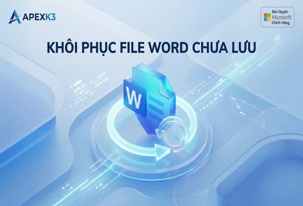 Khôi Phục File Word Chưa Lưu Và Sửa Lỗi Word Bị Treo