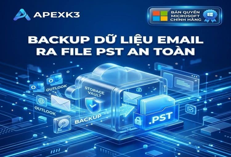 Backup Email Outlook Ra File PST Và Nhập Lại