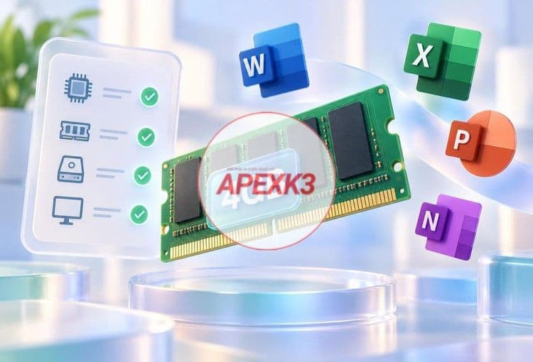 Cấu Hình Tối Thiểu Cài Office Và Máy RAM 4GB Nên Dùng Bản Nào