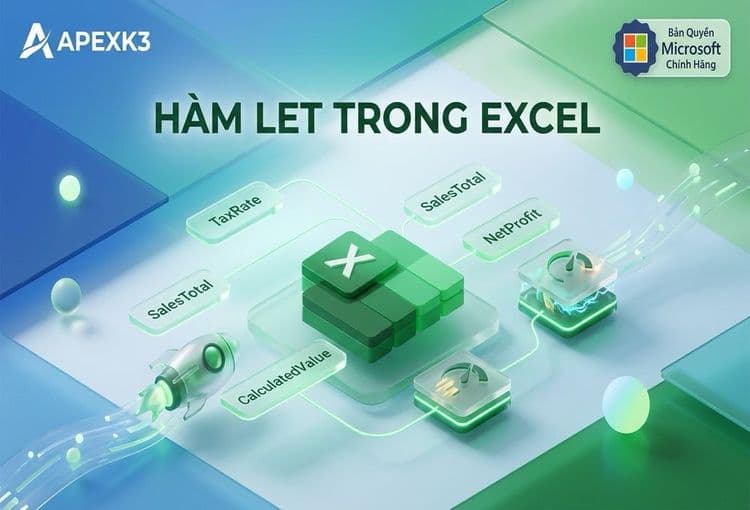 Hàm LET Trong Excel: Đặt Tên Biến Cho Công Thức Dài