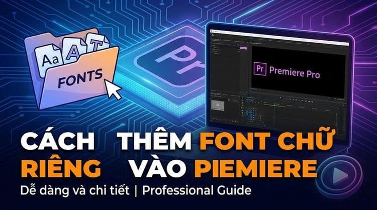 Cách thêm font chữ riêng vào Premiere dễ dàng và chi tiết