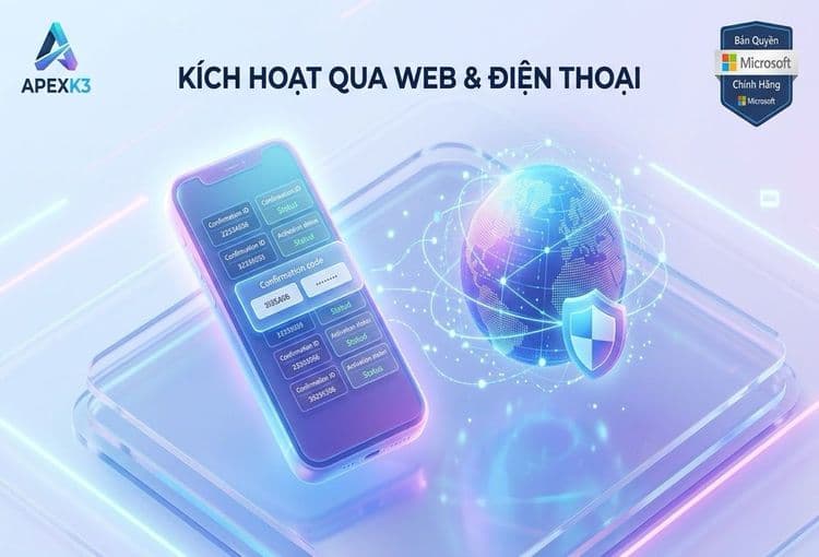 Kích Hoạt Office Qua Web Self-Service Và Active By Phone