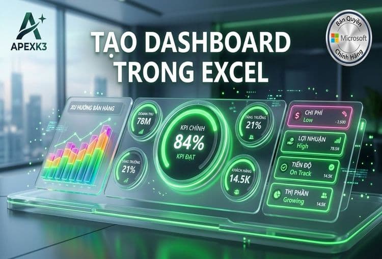Tạo Dashboard Excel Và Định Dạng Có Điều Kiện Nâng Cao