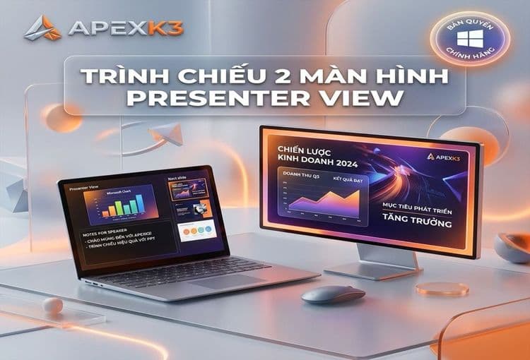 Trình Chiếu 2 Màn Hình PowerPoint, Vẽ Và Bút Laser Ảo