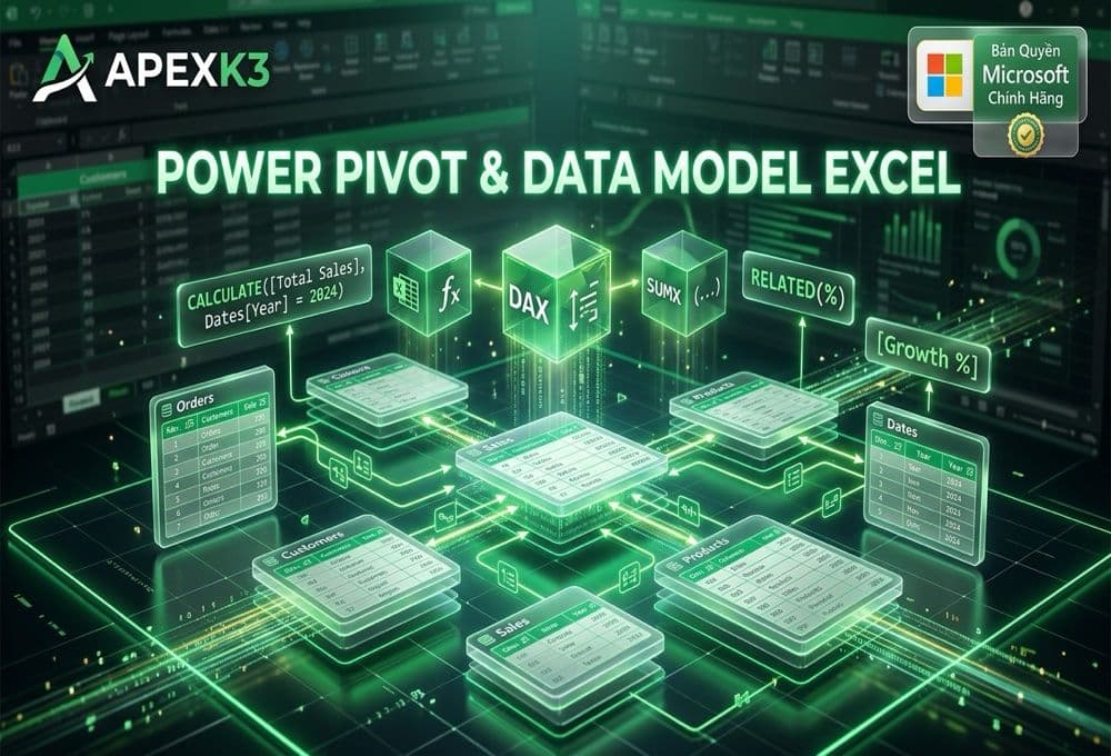 Power Pivot Và Data Model Trong Excel: Phân Tích Dữ Liệu Lớn