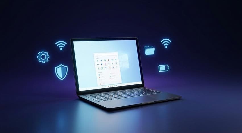 Cách gập laptop mà máy vẫn chạy Win 10 an toàn, đơn giản