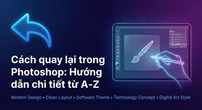 Cách quay lại trong Photoshop: Hướng dẫn chi tiết từ A-Z