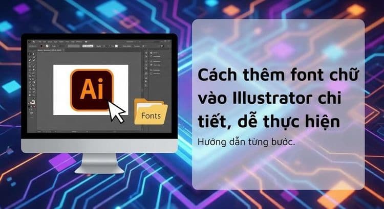 Cách thêm font chữ vào Illustrator chi tiết, dễ thực hiện