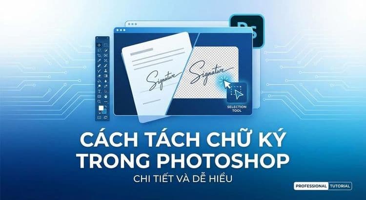 Cách tách chữ ký trong Photoshop chi tiết và dễ hiểu