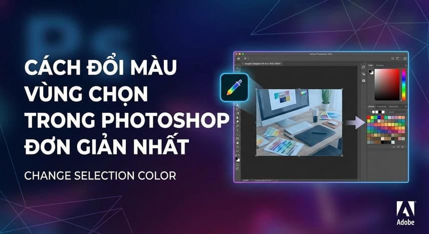 Cách đổi màu vùng chọn trong Photoshop đơn giản nhất