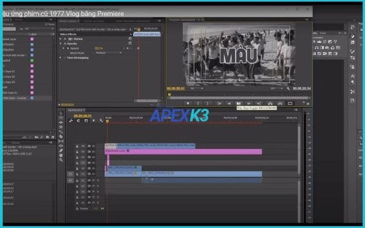 Chỉnh kích thước video trong premiere