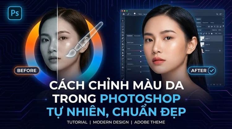 Cách chỉnh màu da trong Photoshop tự nhiên, chuẩn đẹp